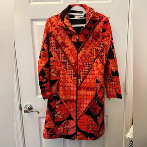 ! Vintage Averado Bessi silk coat knee length size M